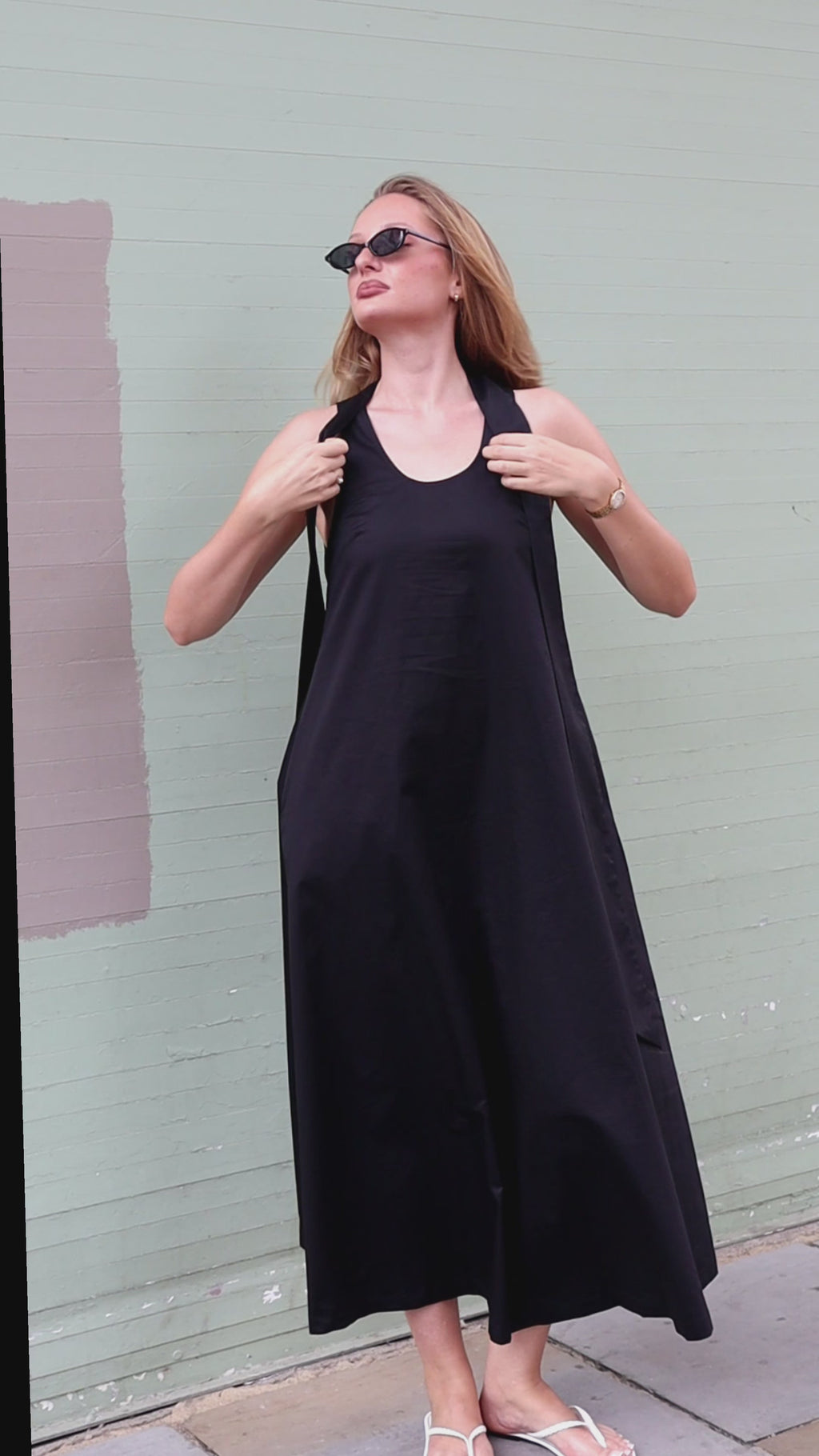 Ada Scarf Cotton Dress